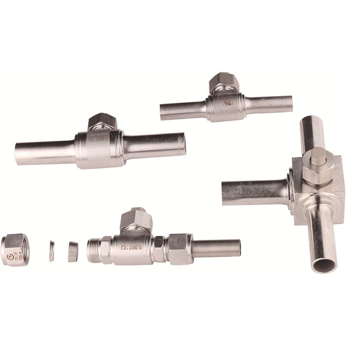 CO2 koeling 3/4 inch compressie afsluiten van de klep hoge druk DN4  DN40 0  16.0 MPa -40C  140C