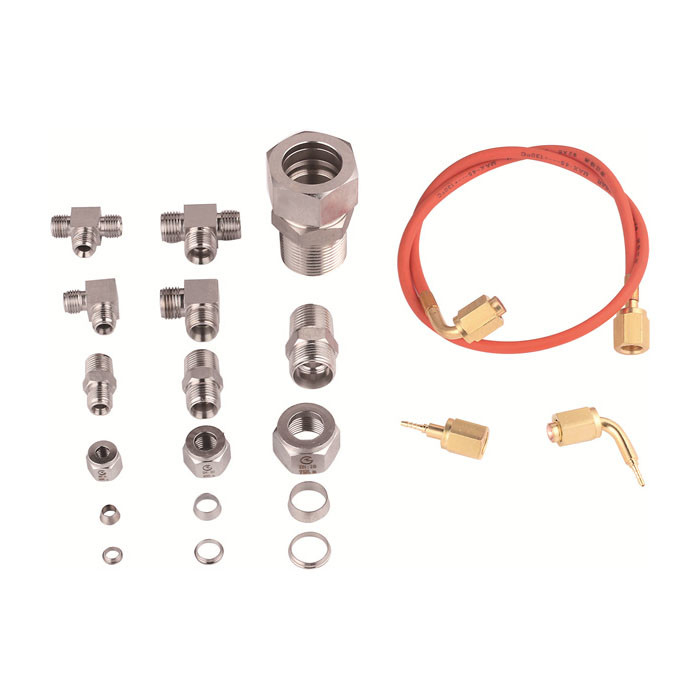 Vloeistofvrije koelmiddel slangfittings CFC HCFC HFC voor fluor koelinstallatie slangen -29°C+80°C