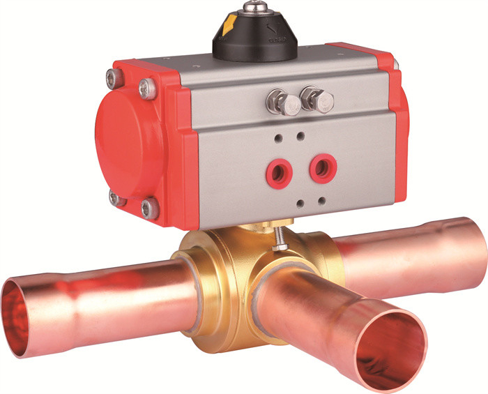 -20°C tot 120°C Koeling 3-weg kogelklep elektrisch met IP67 bescherming voor HVAC-systemen