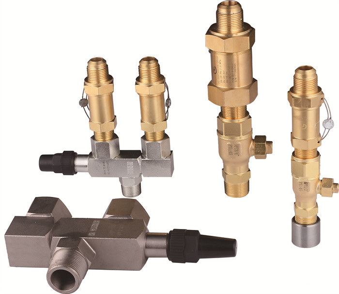 CFC's HCFC's HFC's 3 Way Off Valve voor koeling Temperatuursbereik -29°C+140°C